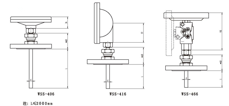 WSS工業雙金屬溫度計（通用型法蘭式）_http://m.xinjiangzhaosheng.cn_雙金屬溫度計_第3張